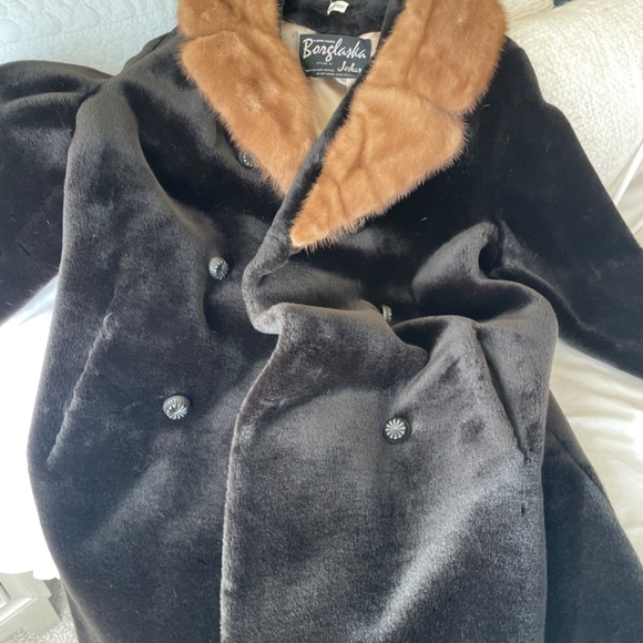 1960 Borglaska jacket w brown mink - Picture 2 of 6